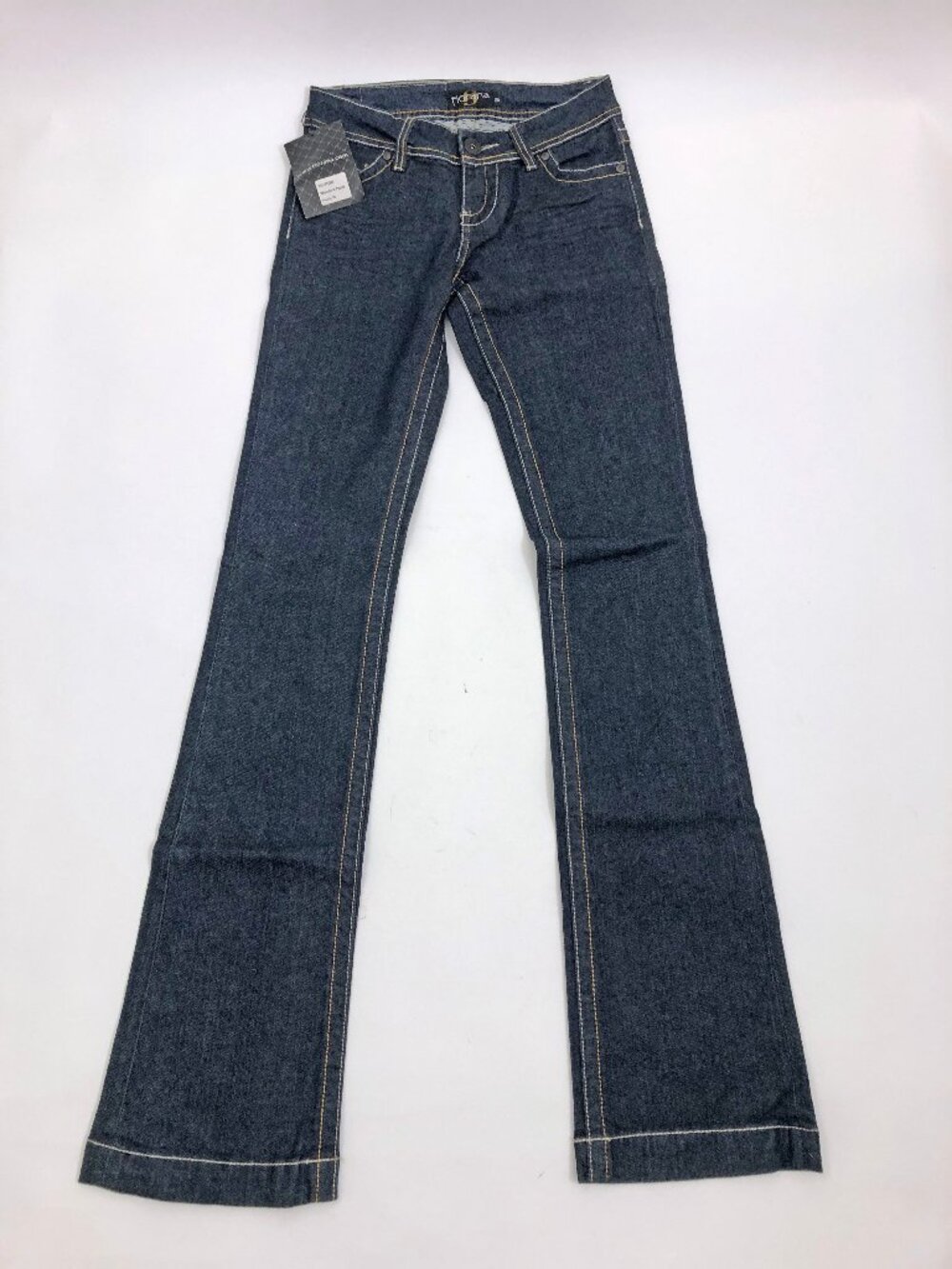 Fiorana Women's Size 25 Embroidered Hip Pockets Flared Legs 5 Pocket Style